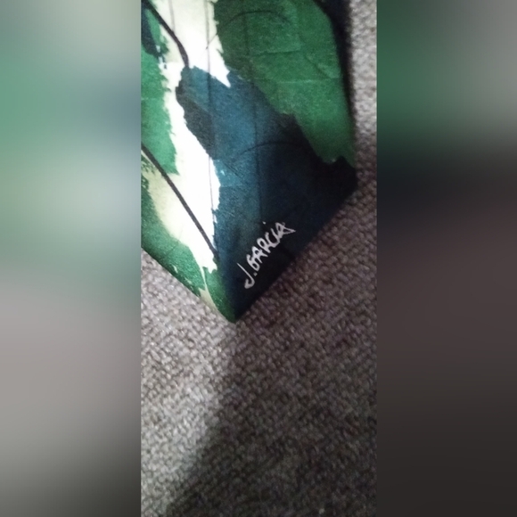 J. Garcia silk tie bundle.  1 orange, 1 green, 1 purple Preppy - Picture 3 of 7